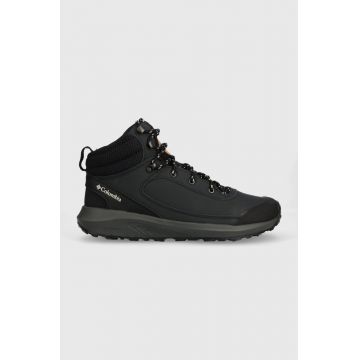 Columbia pantofi Trailstorm Peak Mid barbati, culoarea negru