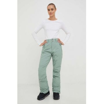 Protest pantaloni Cinnamon femei, culoarea verde