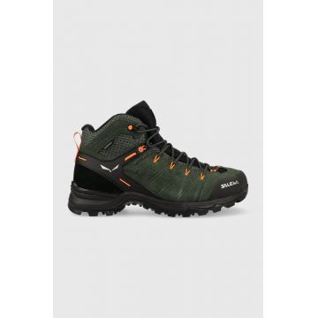 Salewa pantofi Alp Mate Mid barbati, culoarea verde, izolat