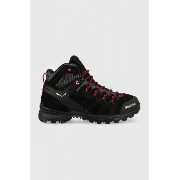 Salewa pantofi Alp Mate Mid femei, culoarea negru, izolare usoara