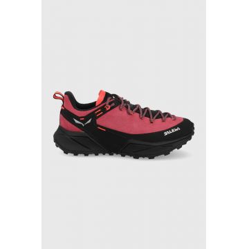Salewa pantofi Dropline Leather femei, culoarea roz