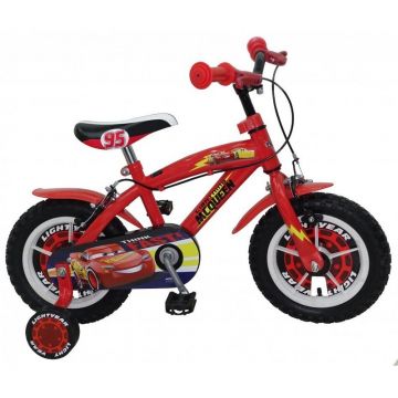 Stamp - Bicicleta cu pedale , Disney Cars, 12 , Rosu