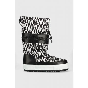 Tommy Jeans cizme de iarna EN0EN02163 TOMMY JEANS SNOWBOOT HIGH LOGO culoarea negru