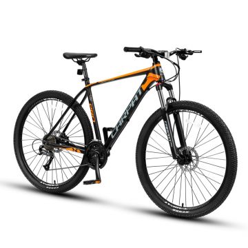 Bicicleta Mountain Bike CARPAT PRO C26227H Limited edition 26 inch cadru aluminiu culoare negruportocaliu