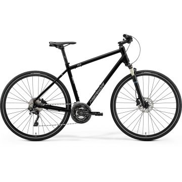 Bicicleta trekking pentru barbati Merida Crossway XT-Edition Negru/Argintiu 2022
