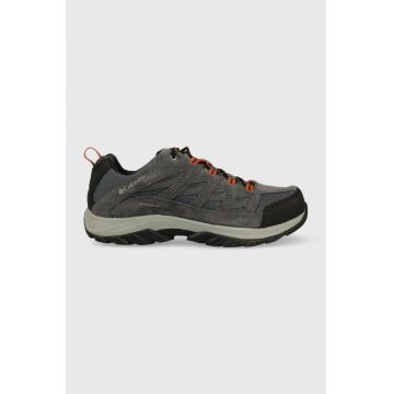 Columbia pantofi Crestwood Waterproof barbati, culoarea gri