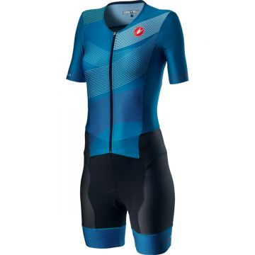 Costum Triatlon cu Maneca Scurta Castelli Free Sanremo 2 W Suit Multicolor Marine S