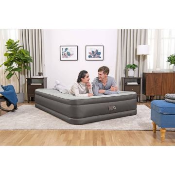 Bestway Saltea gonflabilă Fortech cu pompă încorporată, 203x152x46 cm