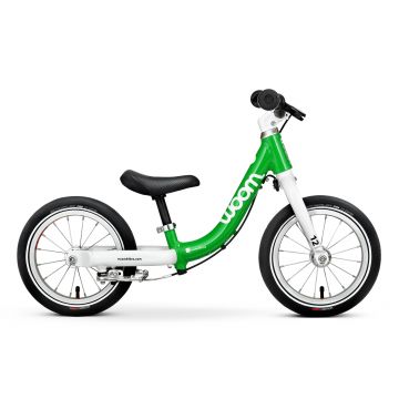 Bicicleta fara pedale pentru copii Woom 1 Classic Verde Bicicleta fara pedale pentru copii Woom 1 Classic Verde