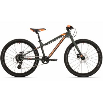 Bicicleta Rock Machine Blizz 24 HD 24 Khaki Portocaliu Negru 12.5