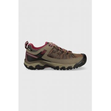 Keen pantofi Targhee III WP femei, culoarea maro