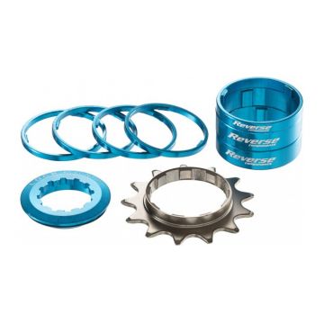 Kit single speed Reverse 13T albastru deschis