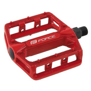 Pedale BMX Force Hot aluminiu rosii