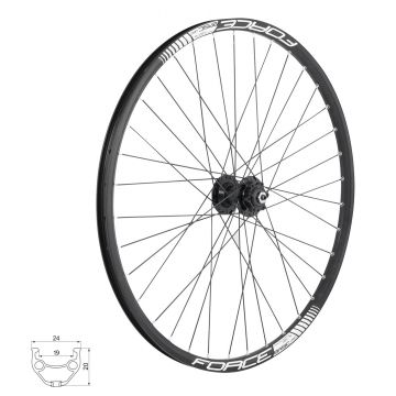 Roata fata 26 Force Basic Disc 559x19 6 suruburi