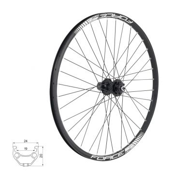 Roata spate 28 Force Basic Disc 622x19