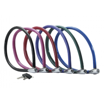 Antifurt Master Lock cablu cu cheie 550 x 6mm - diverse culori