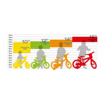 Bicicleta pentru copii fluturasi 12 inch