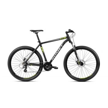 Bicicleta de munte pentru barbati Romet Rambler R9.1 Negru/Lime/Gri 2023