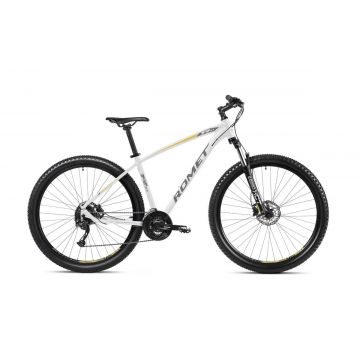 Bicicleta de munte pentru barbati Romet Rambler R9.3 Alb/Galben 2023