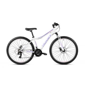 Bicicleta de munte pentru femei Romet Jolene 6.2 Alb/Violet 2023