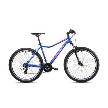 Bicicleta de munte pentru femei Romet Jolene 7.0 Albastru/Roz 2023