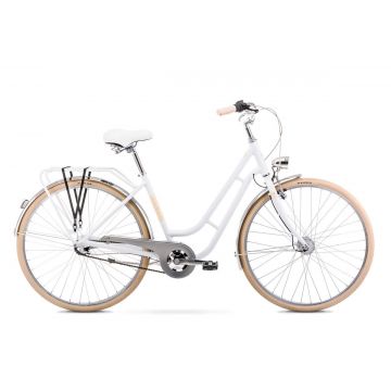 Bicicleta de oras pentru femei Romet Luiza Classic 26 M/18 Alb 2023