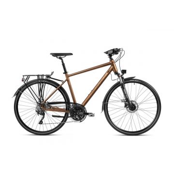 Bicicleta de trekking/oras pentru barbati Romet Wagant 9 Maro/Negru 2023