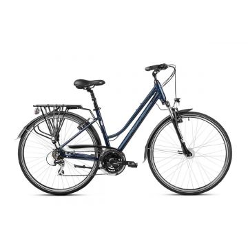 Bicicleta de trekking/oras pentru femei Romet Gazela 3 Bleumarin/Albastru 2023