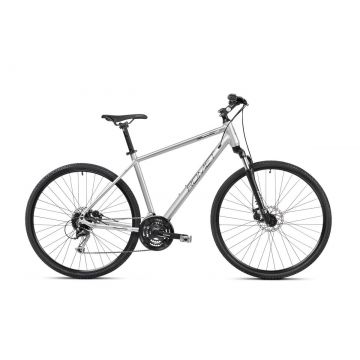 Bicicleta de trekking pentru barbati Romet Orkan 3 M Argintiu/Negru 2023