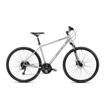 Bicicleta de trekking pentru barbati Romet Orkan 4 M Lite Argintiu/Negru 2023 Bicicleta de trekking pentru barbati Romet Orkan 4 M Lite Argintiu/Negru 2023