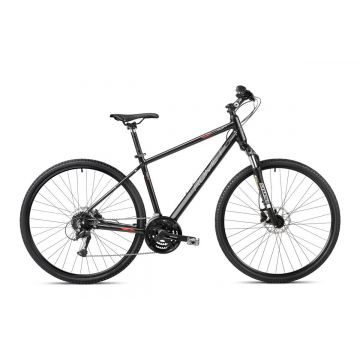 Bicicleta de trekking pentru barbati Romet Orkan 4 M Lite Negru/Rosu 2023 Bicicleta de trekking pentru barbati Romet Orkan 4 M Lite Negru/Rosu 2023