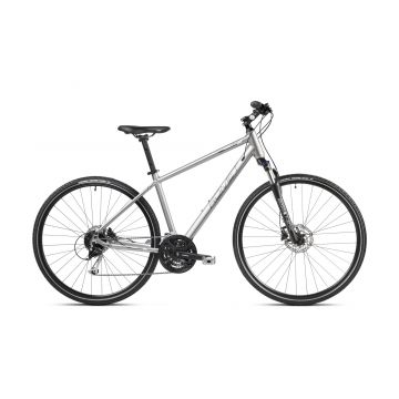 Bicicleta de trekking pentru barbati Romet Orkan 5 M Grafit/Alb 2023