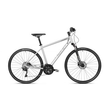 Bicicleta de trekking pentru barbati Romet Orkan 7 M Argintiu/Gri 2023