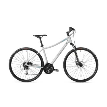 Bicicleta de trekking pentru femei Romet Orkan 3 D Gri/Albastru 2023 Bicicleta de trekking pentru femei Romet Orkan 3 D Gri/Albastru 2023