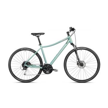 Bicicleta de trekking pentru femei Romet Orkan 5 D Masliniu/Roz 2023 Bicicleta de trekking pentru femei Romet Orkan 5 D Masliniu/Roz 2023