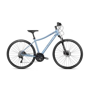 Bicicleta de trekking pentru femei Romet Orkan 7 D Albastru/Negru 2023 Bicicleta de trekking pentru femei Romet Orkan 7 D Albastru/Negru 2023