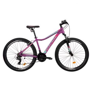 Bicicleta MTB Colinelli COL22, Marimea M, 27.5 inch, Violet, Schimbator Shimano, 21 Viteze, Cadru Aluminiu, Frane V - Brake