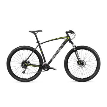 Bicicleta MTB - XC pentru barbati Romet Mustang M1 Lite Negru/Lime 2023