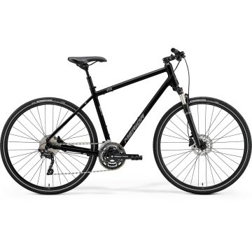 Bicicleta trekking pentru barbati Merida Crossway 300 Negru/Argintiu 2022