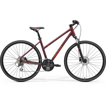 Bicicleta trekking pentru femei Merida Crossway 20 Visiniu/Rosu 2022