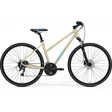 Bicicleta trekking pentru femei Merida Crossway 40 Crem/Albastru 2022