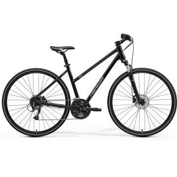 Bicicleta trekking pentru femei Merida Crossway 40 Negru/Argintiu 2022