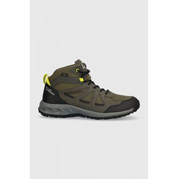 Jack Wolfskin pantofi Woodland 2 Texapore Mid barbati, culoarea maro