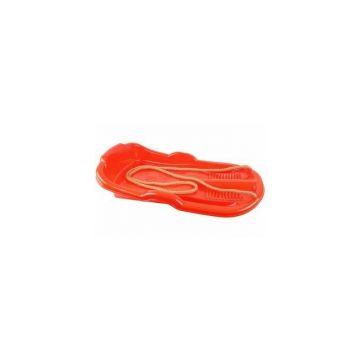 Sanie pentru copii cu franghie, din plastic rosu, 62x36x11 cm, 12885