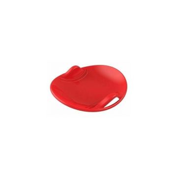 Sanie pentru copii, rotunda, din plastic, rosie, 60x59x11 cm, 12879