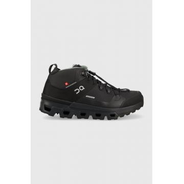 On-running pantofi Cloudtrax Waterproof femei, culoarea negru