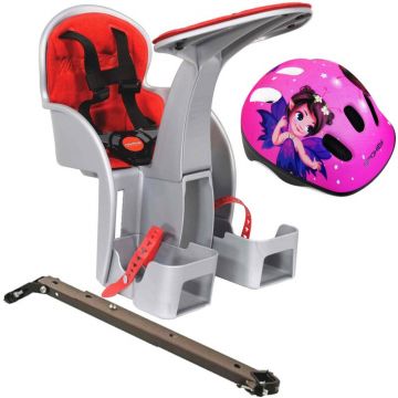 Weeride - Scaun bicicleta copii SafeFront Clasic. Pozitie montare Centru. 15 si si Casca Protectie XS 44-48 Fairy Tail WR09SKFT