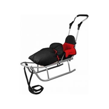 Baby Dreams - Sanie Rider Plus cu sac de iarna Speedy Rosu