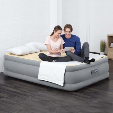 Bestway Saltea gonflabilă cu pompă încorporată, 203x152x46 cm