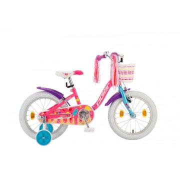 Bicicleta Copii Polar 2023 Icecream - 16 Inch, Roz-Mov